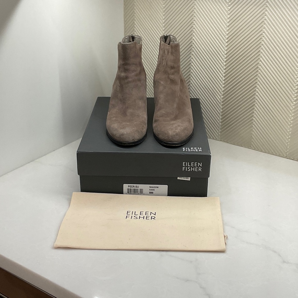 Eileen Fisher Women's Suede Ankle Booties